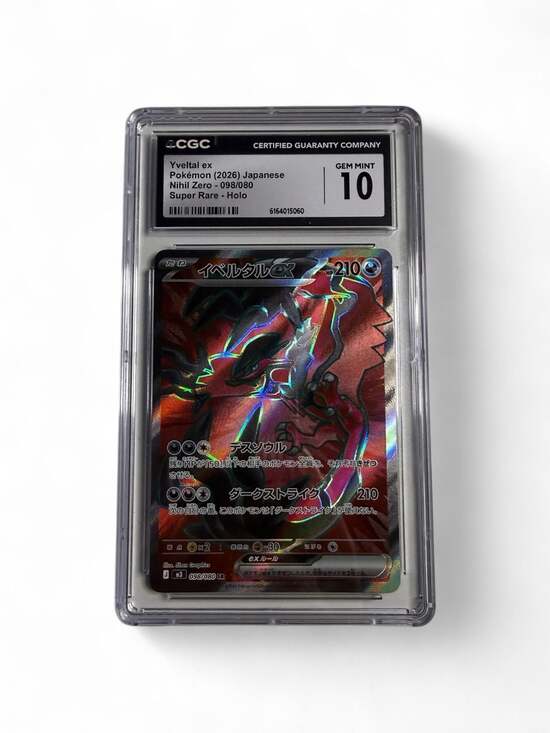 Pokemon Other - 2026 Pokemon Japanese Nihil Zero Yveltal ex 098/080 SR Holo CGC 10 Gem Mint